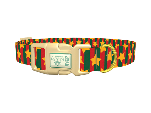 Christmas Stars and Stripes Dog Collar