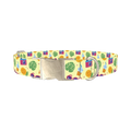Pineapple Beach Dog Collar - metal silver