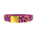Halloween Coffin Dog Collar - metal rose gold
