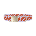 Playful Sausage Dog Collar - metal silver