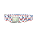 Patriotic Chevron Dog Collar - plastic silver