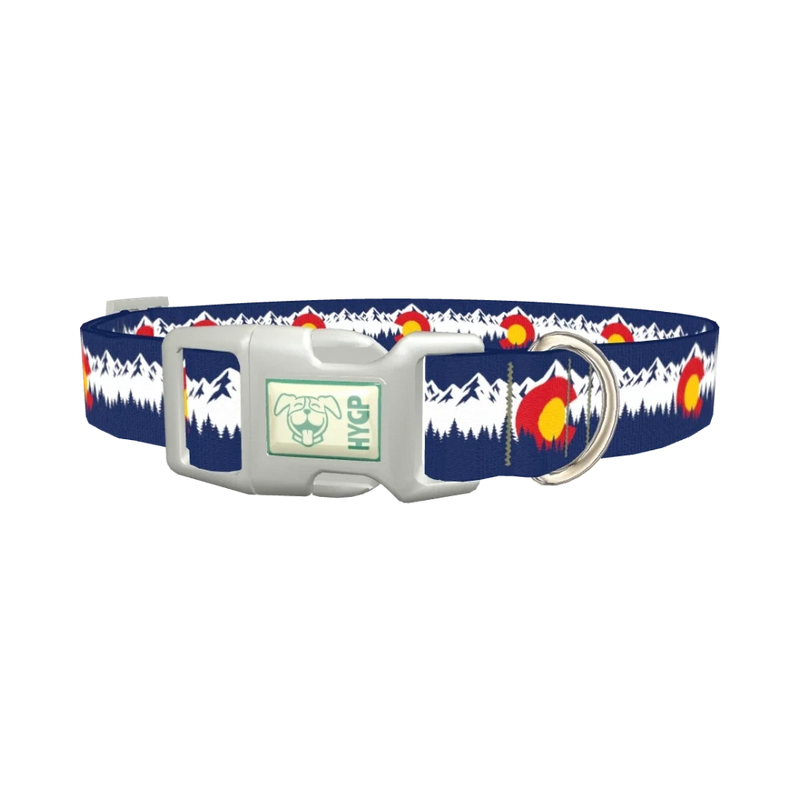 Colorado Forest Dog Collar - plastic silver