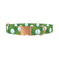 Golf Course Dog Collar - metal rose gold