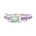 Wedding Ring Heart Dog Collar - plastic silver