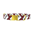 Royal Card Pattern Dog Collar - metal gold