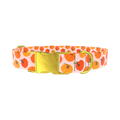 Halloween Pumpkin Dot Dog Collar - metal rose gold