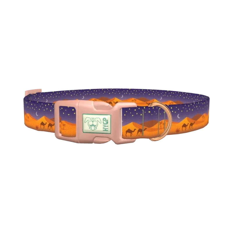 Desert Night Dog Collar - plastic rose gold
