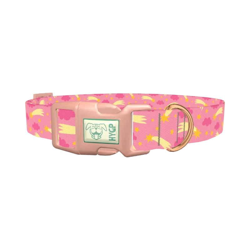 Comet Cloud Dog Collar - plastic rose gold