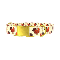 Turkey Heart Dog Collar - metal rose gold