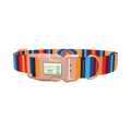 Aztec Geometric Dog Collar - plastic rose gold