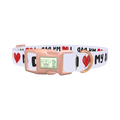 I Love My Dad Dog Collar - plastic rose gold