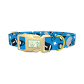 Football Helmet Dog Collar - plastic gold