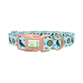 Mystical Crow Dog Collar - plastic rose gold