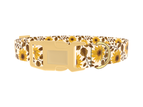 Sunflower Leaf Dog Collar