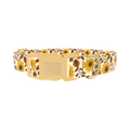 Sunflower Leaf Dog Collar - plastic gold