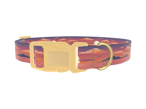 Sunset Ocean Dog Collar