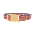 Sunset Ocean Dog Collar - plastic gold