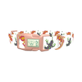 Colorful Frog Pattern Dog Collar - plastic rose gold