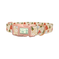 Mushroom and Daisy Dog Collar - plastic rose gold
