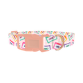 Retro Cassette Dog Collar - plastic rose gold