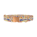 Tie Dye Dog Collar - metal rose gold