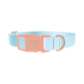 Blue Gradient Dog Collar - plastic rose gold