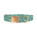 Botanical Silhouette Dog Collar - metal rose gold