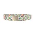 Tie Dye Pattern Dog Collar - metal silver