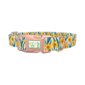 Yellow Daffodil Dog Collar - plastic rose gold