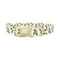 Holly Berry Swirl Dog Collar - plastic gold