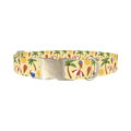Beach Summer Dog Collar - metal silver