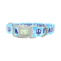 Peace Symbol Dog Collar - plastic rose gold