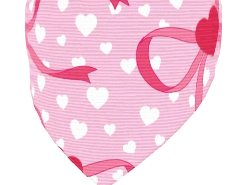Pink Ribbon Heart 8870522388695 Dog Collar