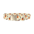 Witchy Pumpkin Halloween Dog Collar - metal silver