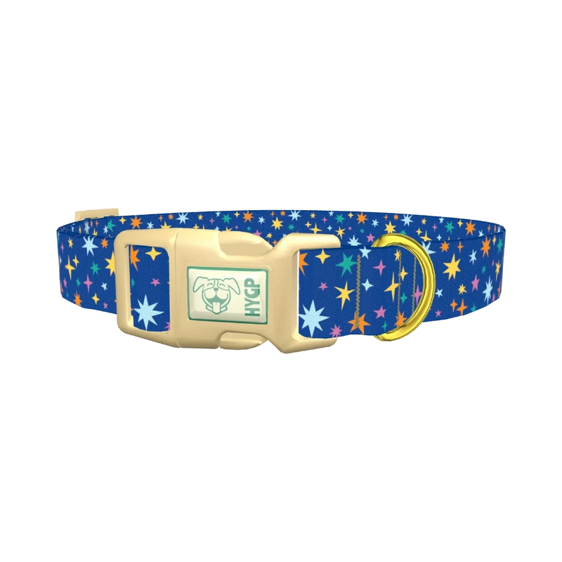 Starry Sky Dog Collar - plastic gold