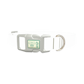 Dinosaur UFO Dog Collar - plastic silver