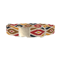 Tribal Rhombus Star Dog Collar - metal silver