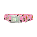 Christmas Dogs Dog Collar - plastic silver
