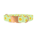 Rubber Duckies Dog Collar - metal rose gold