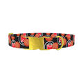 Basketball Court Dog Collar - metal gold