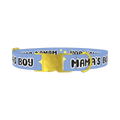 Mamas Boy Dog Collar - metal gold