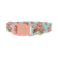 Vintage Rose Bouquet Dog Collar - plastic rose gold