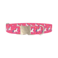 Unicorn Star Dog Collar - metal silver