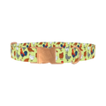 Chicken Rooster Dog Collar - metal rose gold