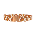 Blazing Flame Dog Collar - metal rose gold