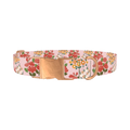Pink Floral Bouquet Dog Collar - metal rose gold