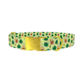 St. Patrick's Day Beer Clover Dog Collar - metal gold