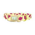 Hydrant Pattern Dog Collar - plastic gold
