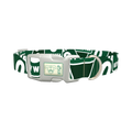 Key West Road Sign Dog Collar - plastic silver