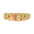 Mexican Fiesta Dog Collar - metal rose gold